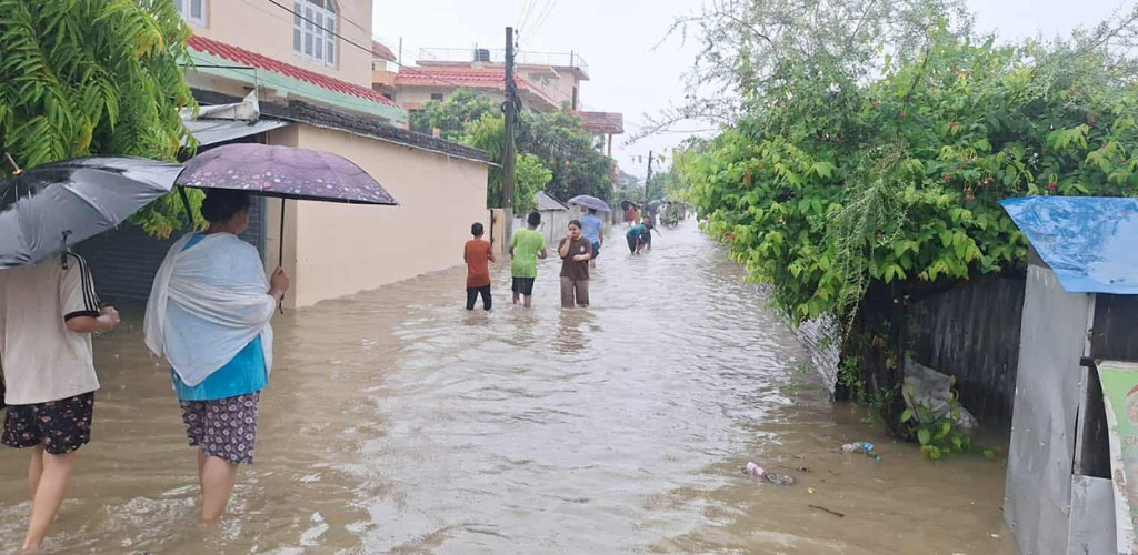 धनगढीमा अविरल वर्षाले डुबान: आठ जनाको उद्धार, हजार घर प्रभावित