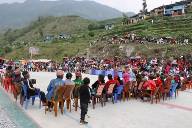 चालीस लाख खर्चेर म्याग्दीको दग्नाममा खेलमैदान निर्माण