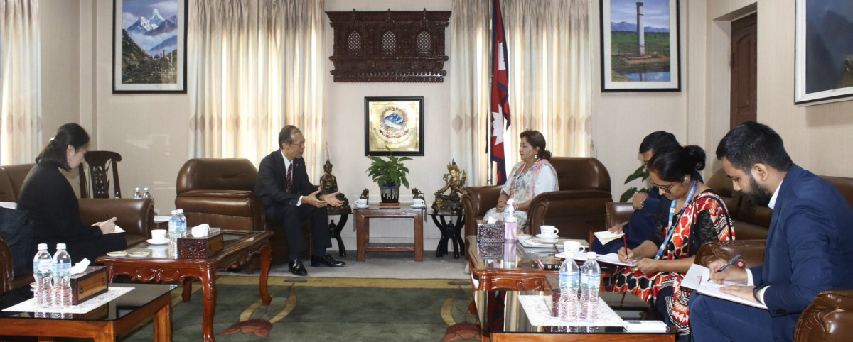 परराष्ट्रमन्त्री राणासँग जापानी राजदुत युताकाको भेटवार्ता