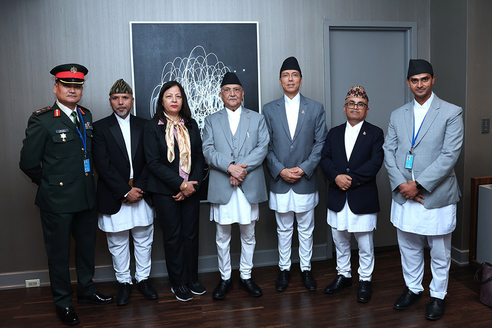 प्रधानमन्त्री ओली न्युयोर्कमा