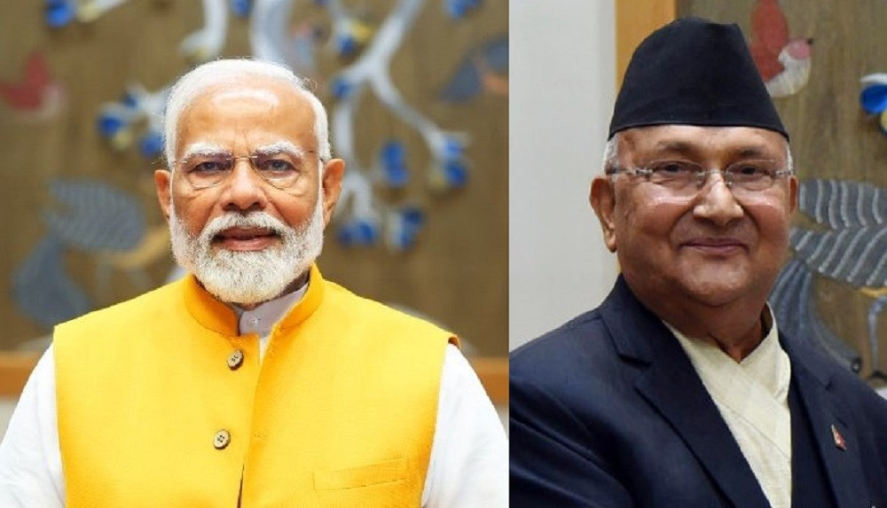 प्रधानमन्त्री ओली र मोदीबीच भेटवार्ता हुदै