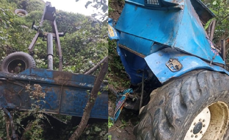दैलेखमा ट्याक्टर दुर्घटना, चालकको मृत्यु
