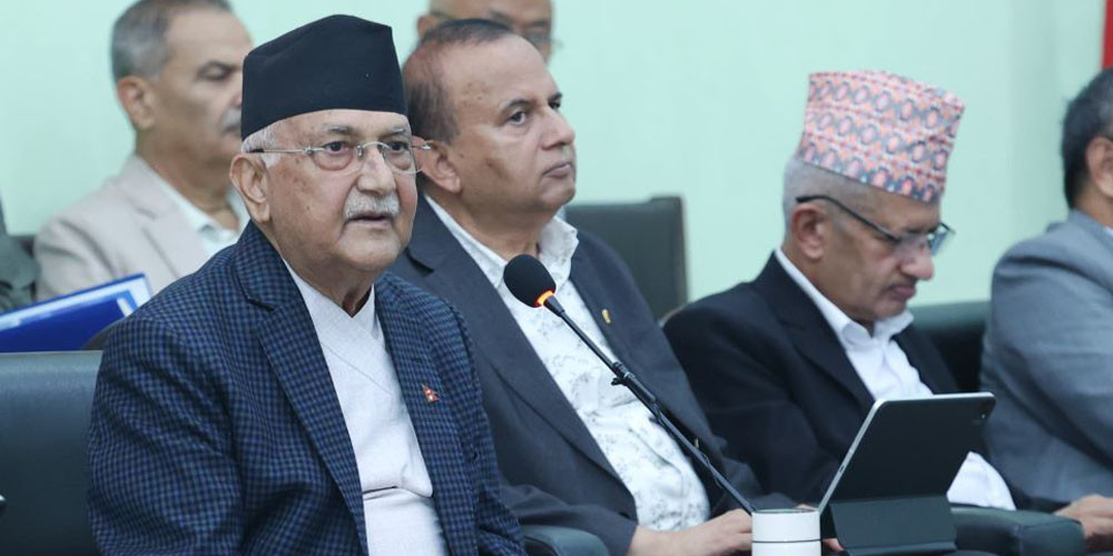 एमाले अध्यक्ष ओलीको आह्वान: आन्तरिक एकता बलियो बनाएर राष्ट्रिय शक्तिका रूपमा प्रस्तुत हुनुपर्छ