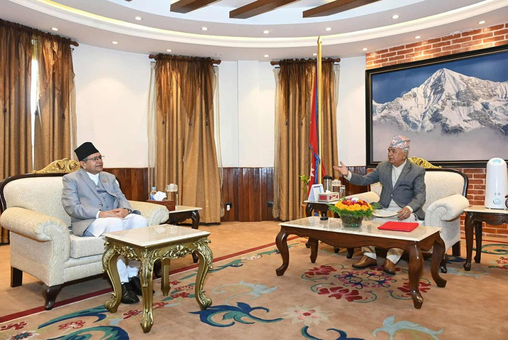 संवैधानिक परिषद् सम्बन्धी विधेयक फिर्ताप्रति सभामुख घिमिरेको चासो, राष्ट्रपति पौडेलसँग भेटवार्ता