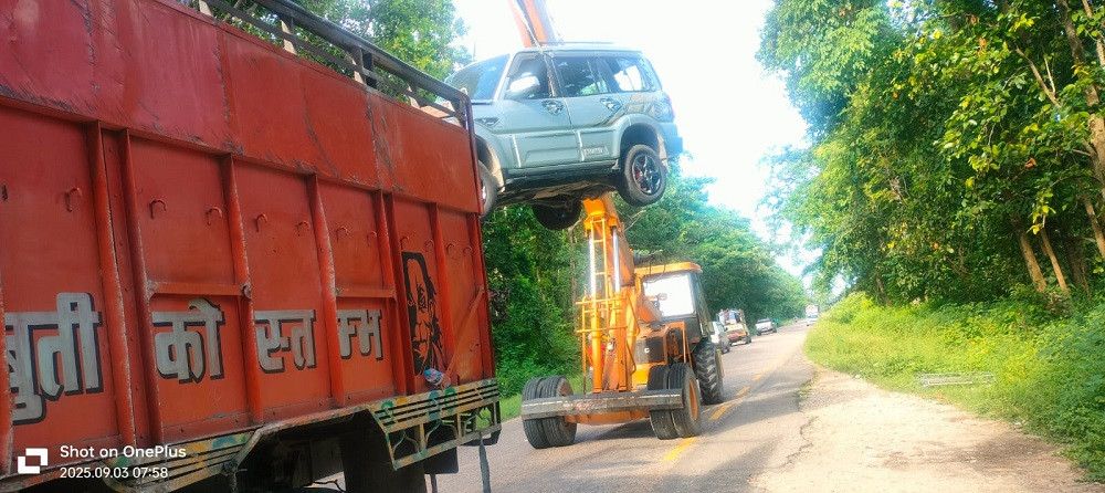 रौतहटमा ट्रक र स्कार्पियो ठोक्किँदा सात जना घाइते