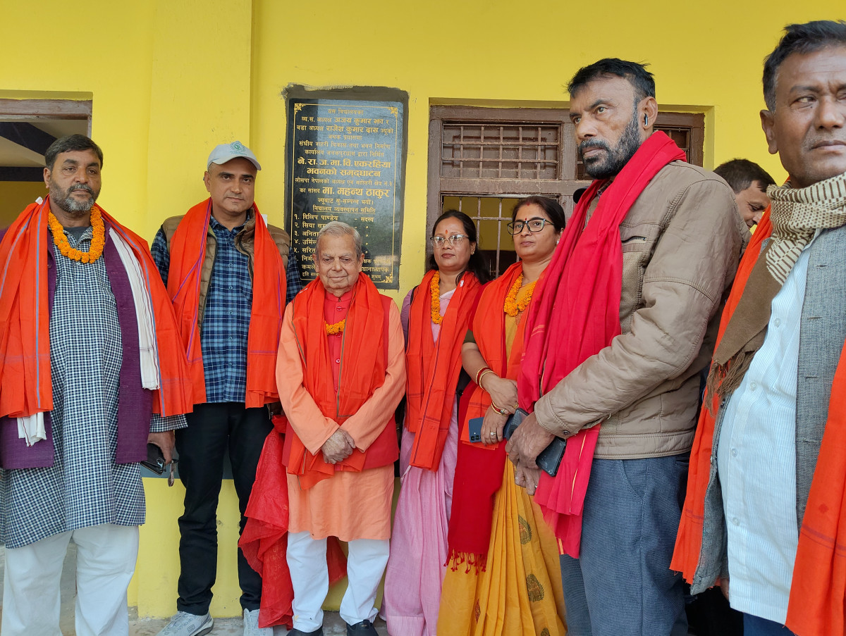 ने.रा.ज.मा.वि. एकरहियाको नवनिर्मित भवन समुद्घाटन